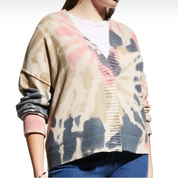 Lisa Todd Small Colorful Cardigan Snap Front Drop Sleeves - Picture 2 of 11